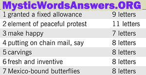 March 15 7 little words answers
