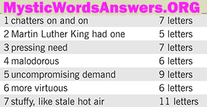 March 5 7 little words answers