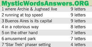 March 9 7 little words answers