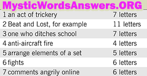 April 6 7 little words answers