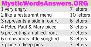 May 31 7 little words answers