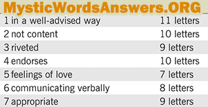 July 2 7 little words answers