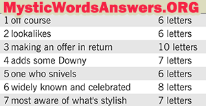 July 25 7 little words answers