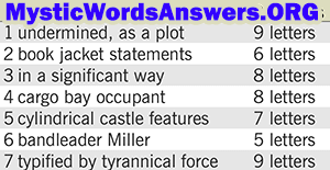 August 25 7 little words answers