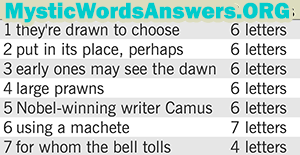 September 15 7 little words answers