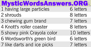 February 9 7 little words answers