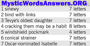 March 16 7 little words answers