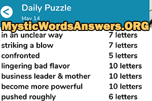 May 14 7 little words answers