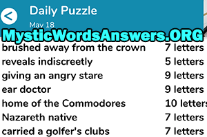 May 18 7 little words answers