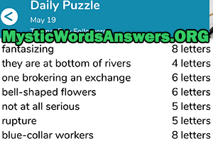May 19 7 little words answers