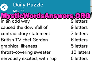May 23 7 little words answers
