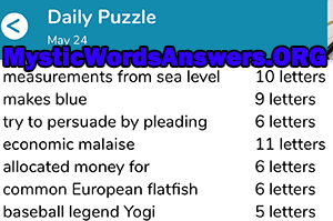 May 24 7 little words answers