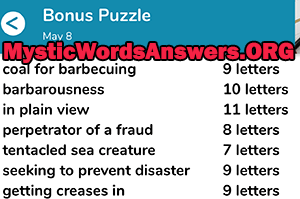 May 8 7 little words bonus answers