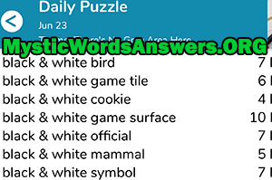 Black & white game tile