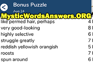 August 24 7 little words bonus answers