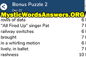 December 22 7 little words bonus answers