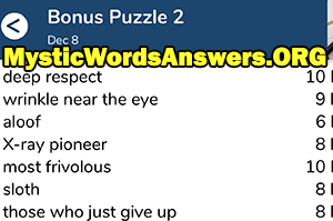 December 8 7 little words bonus answers