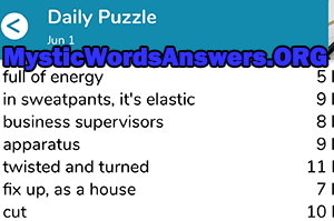June 1st 7 little words answers