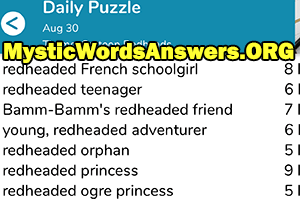 Redheaded French schoolgirl