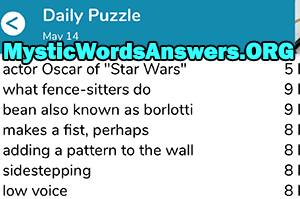 May 14th 7 little words answers