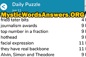 June 11th 7 little words answers