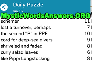 June 16th 7 little words answers