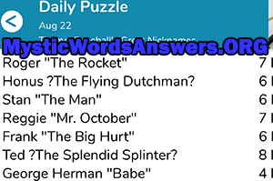 August 22nd 7 little words answers