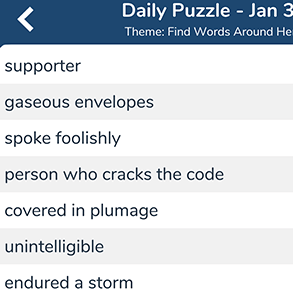 January 30th 7 little words answers