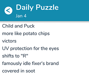 January 4th 7 little words answers