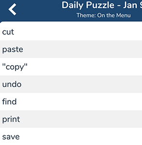 January 9th 7 little words answers