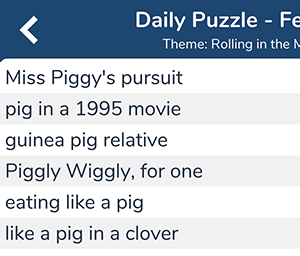 Miss Piggy's pursuit