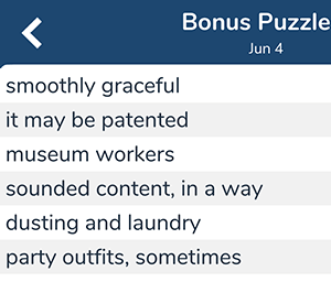 June 4th 7 little words bonus answers