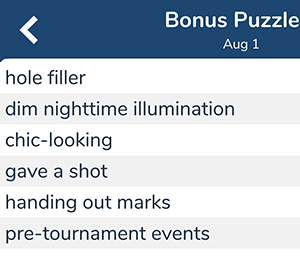 Pre-tournament events