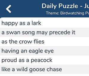 A swan song may precede it