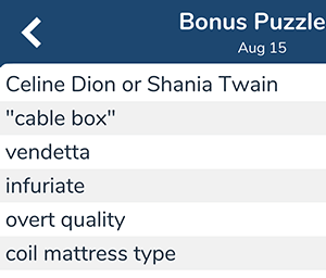 Celine Dion or Shania Twain