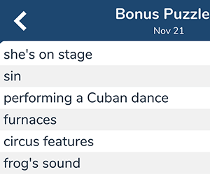 Circus features
