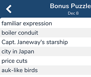 December 8th 7 little words bonus answers