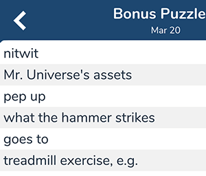 Mr. Universe's assets