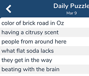 Color of brick road in Oz