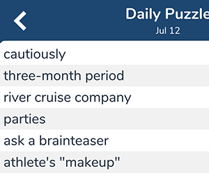 July 12th 7 little words answers