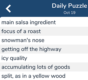 Split, as in a yellow wood