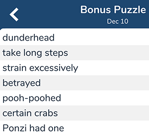 December 10th 7 little words bonus answers